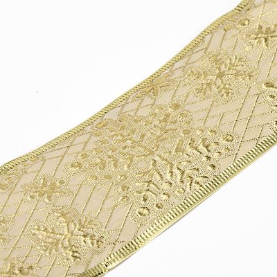 Snowflake Pattern Cotton Ribbon DIY-P012-01B-02-1