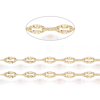 Ion Plating(IP) 304 Stainless Steel Textured Dapped Chains CHS-D004-02G-1
