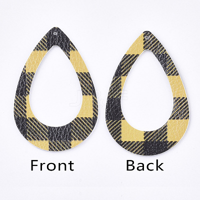 PU Leather Big Pendants FIND-T020-114D-1