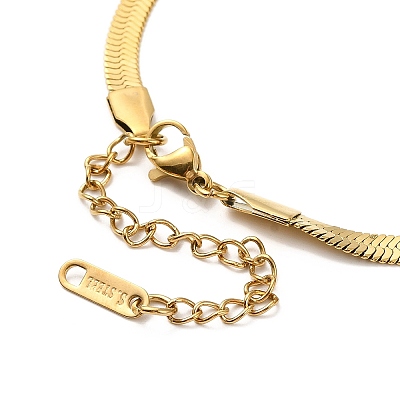 Ion Plating(IP) 304 Stainless Steel Herringbone Chain Necklace for Men Women NJEW-E076-03C-G-1