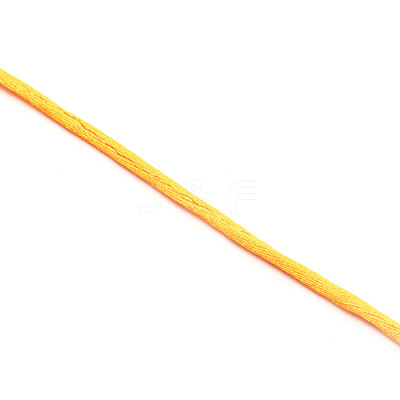 Polyester Satin Rattail Cord OCOR-WH0066-43C-1