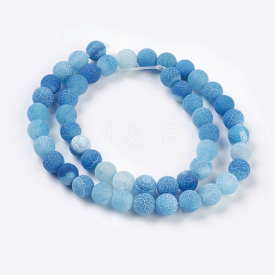 Natural Crackle Agate Beads Strands LS-G-G055-8mm-2-1