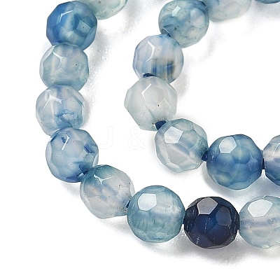 Natural Agate Beads Strands X-G-E469-12W-1