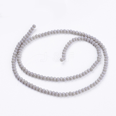 Opaque Solid Color Glass Bead Strands GLAA-F076-A07-1