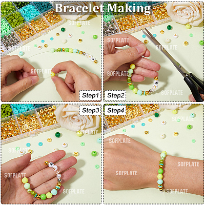 DIY ABS Plastic & Polymer Clay & CBB Beads Jewelry Making Finding Kits DIY-WH20010-20A-1