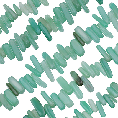 1 Strand Natural Green Aventurine Beads Strands G-BBC0001-22-1
