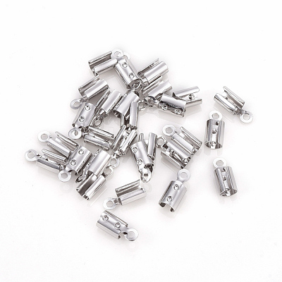 Brass Folding Crimp Ends X-KK-F777-01P-1