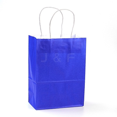 Pure Color Kraft Paper Bags AJEW-G020-B-04-1