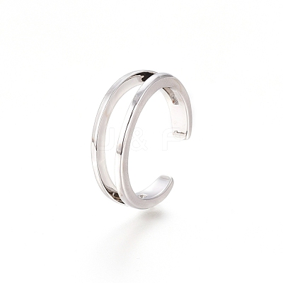 Brass Cuff Toe Rings RJEW-G100-05P-1