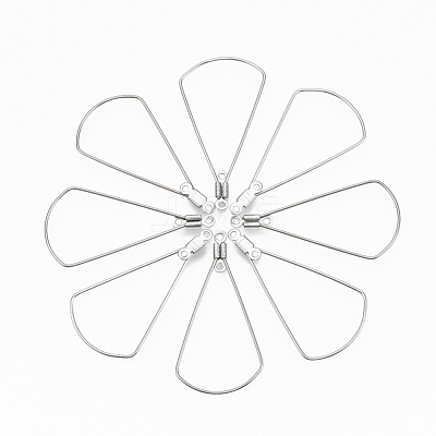 Tarnish Resistant 304 Stainless Steel Wire Pendants STAS-T051-004-1