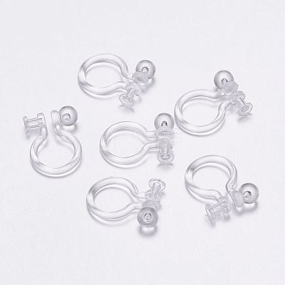 Plastic Clip-on Earring Findings LS-KY-P007-H01-1