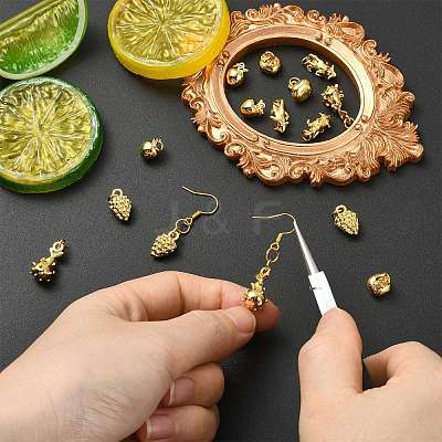 15Pcs 5 Styles Mixed Shapes Brass Pendants KK-CJ0004-44-1
