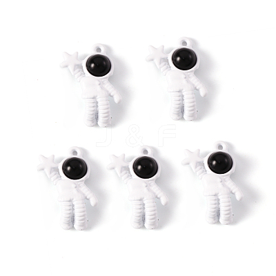 Spray Painted Alloy Pendants PALLOY-S135-033-RS-1