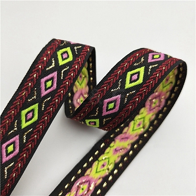 Polyester Rhombus Jacquard Ribbon OCOR-TAC0016-26E-1