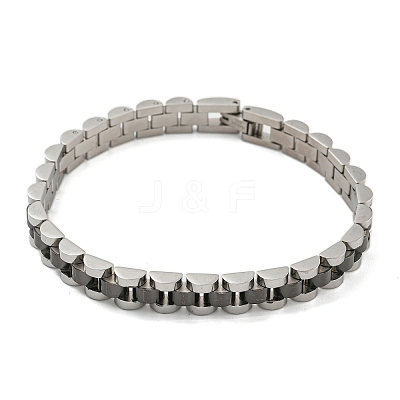 Ion Plating(IP) 304 Stainless Steel Thick Link Chain Bracelet Hand Polished BJEW-G649-10C-A-1