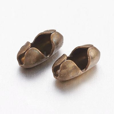 Brass Ball Chain Connectors X-KK-EC309-1-AB-1