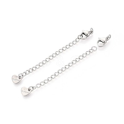 Tarnish Resistant 304 Stainless Steel Curb Chain Extender STAS-G310-06P-1
