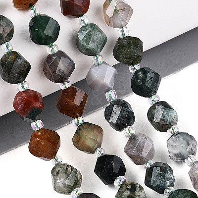 Natural Indian Agate Beads Strands G-T144-24A-05-1