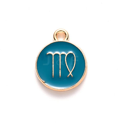 Alloy Enamel Pendants ENAM-S124-01B-05B-1