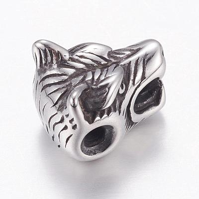 304 Stainless Steel Beads STAS-P173-090AS-1