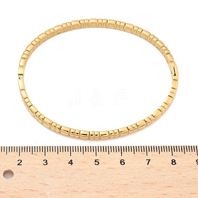 304 Stainless Steel Bangles for Women AJEW-P127-17G-1