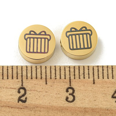 Halloween 304 Stainless Steel Beads STAS-U017-01G-P-1