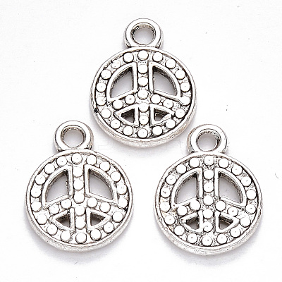 Tibetan Style Alloy Pendants TIBEP-S319-079AS-NR-1