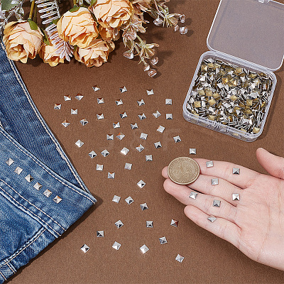 500Pcs Brass Hotfix Iron On Rivets KK-SP0002-60S-1