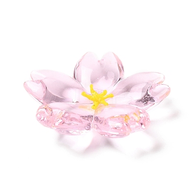 Cherry Blossom Glass Tableware Tray DJEW-B004-01-1