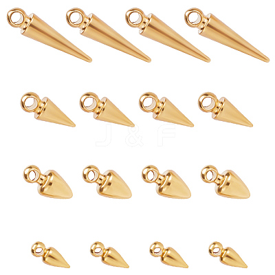 120Pcs 4 Style Brass Pendants KK-AR0004-07-1