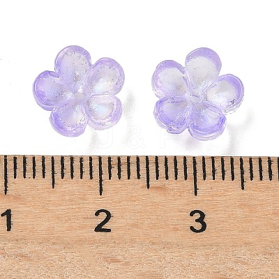 Dyed & Heated Glass Bead Caps GLAA-C042-01J-1