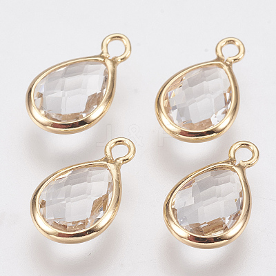 Glass Charms X-KK-Q752-001G-1