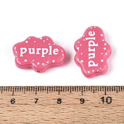 Printed Opaque Resin Beads RESI-N043-13-1