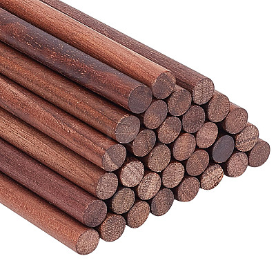 Waxed Round Wooden Sticks WOOD-OC0004-01A-1