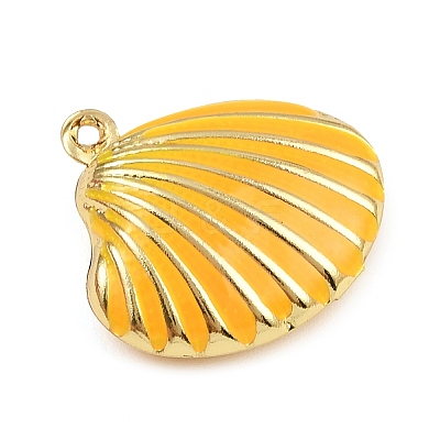 Brass Enamel Pendants KK-I352-07G-B-1