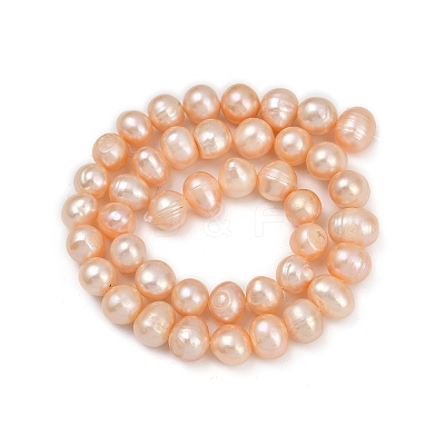 Natural Cultured Freshwater Pearl Beads Strands PEAR-I007-07Z-02B-1