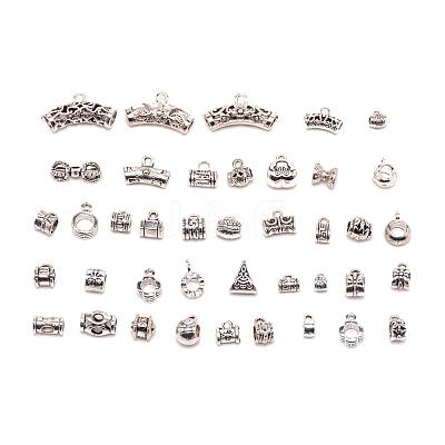 Zinc Alloy Tube Bails TIBEB-WH0001-02-1