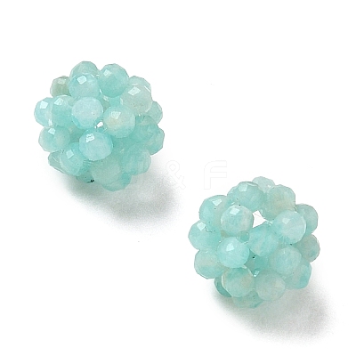 Natural Amazonite Woven Beads GG-CBA2E9C-F23-01-1