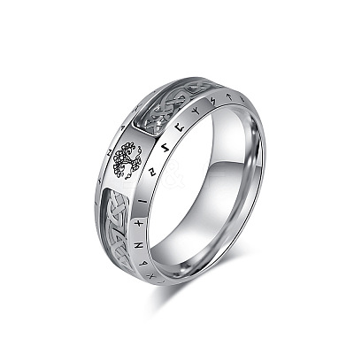 Retro Viking 304 Stainless Steel Finger Rings FS-WG4B70E-03-1