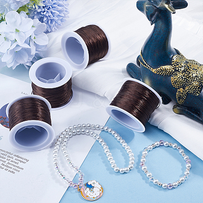 4 Rolls Flat Elastic Crystal String EW-SC0001-05B-1