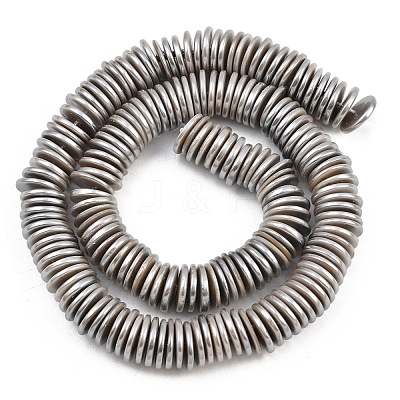 Electroplated Shell Pearl Beads Strands BSHE-B009-E01-2x11mm-A-1