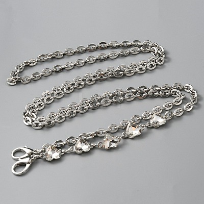Alloy Cable Chain Bag Straps FIND-WH0002-38C-P-1