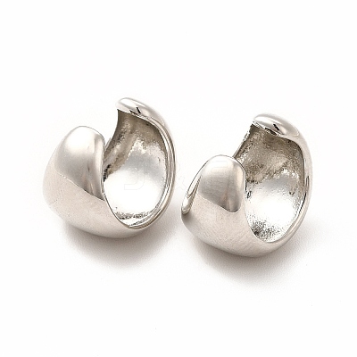 Rack Plating Brass Cuff Earrings for Women LS-EJEW-H091-17P-1