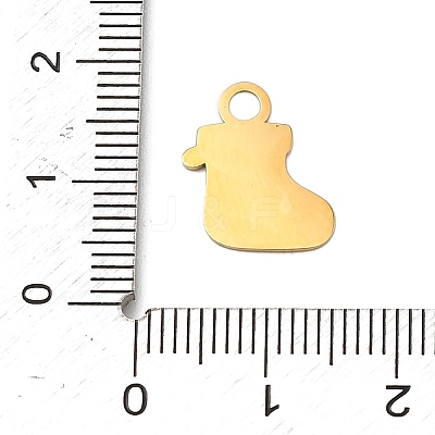 Christmas 304 Stainless Steel Enamel Charms STAS-I356-02G-04-1