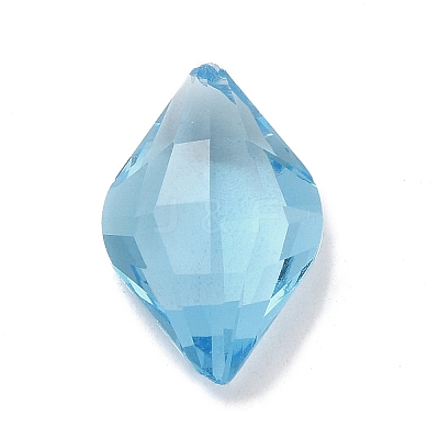 Pointed Back Glass Imitation Rhinestone Cabochons GLAA-B012-12C-1