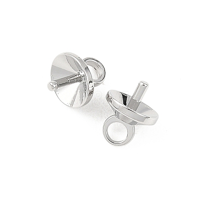 SHEGRACE Brass Cup Pearl Peg Bails Pin Pendants XGRQ1R170-348P-1