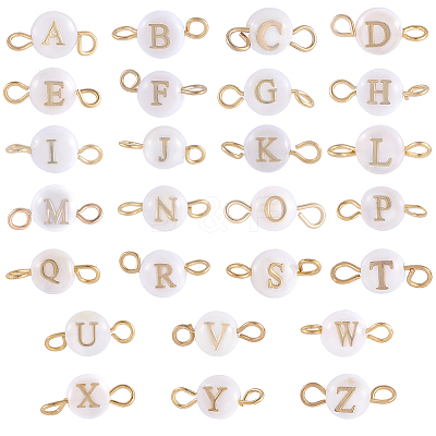 2 Bags Natural Freshwater Shell Beads Connector Charms FIND-SC0021-02-1