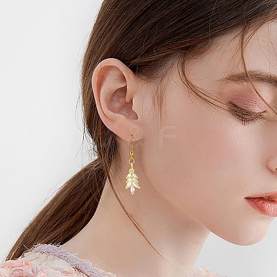 10Pcs 2 Colors Rack Plating Brass Pave Cubic Zirconia Pendants KK-YW0004-32-1