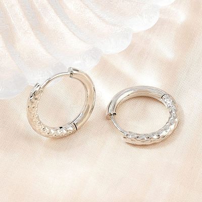Brass Huggie Hoop Earrings KK-CBA8A92-04P-1