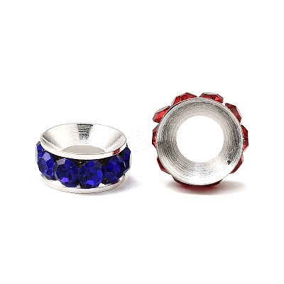 Brass Rhinestone Spacer Beads RB-A020-10mm-S-1